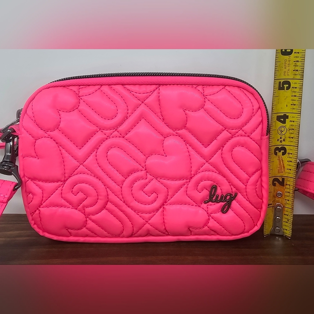 Lug Coupe LE Magenta RFID Convertible Crossbody Belt Bag NWT - Picture 14 of 15